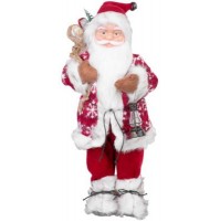 MagicHome 8091020 Dekorácia Vianoce Santa stojaci červený 46 cm